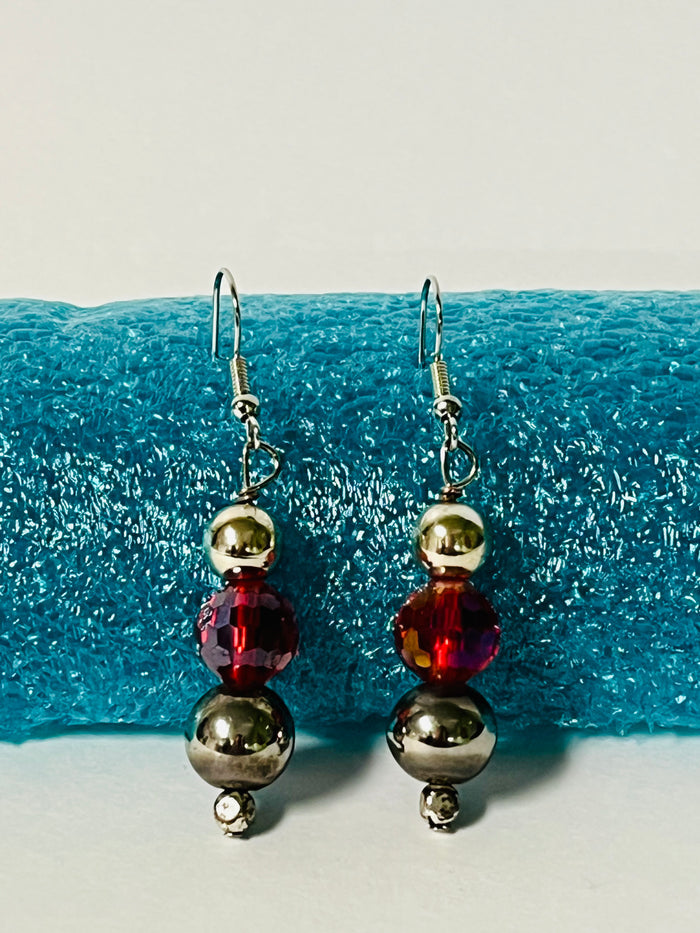 Steel Bead earrings