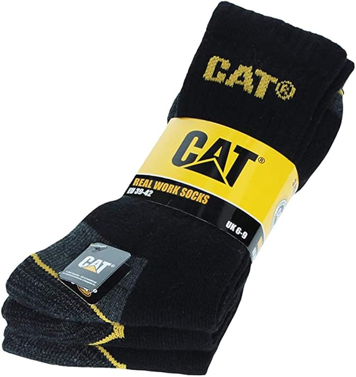 Caterpillar Black Work Socks 3-Pack