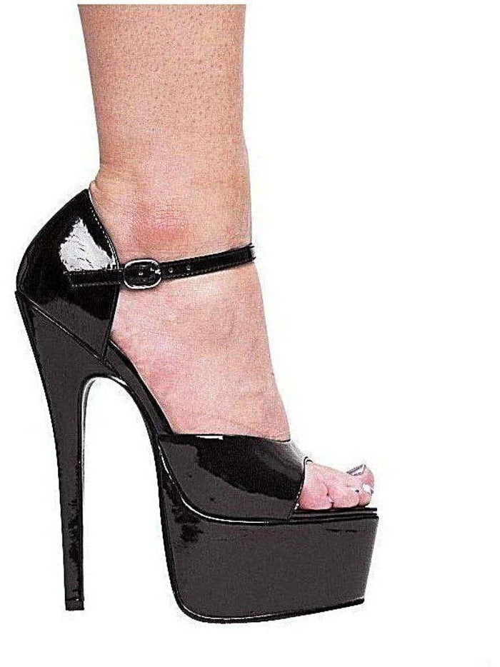 Ellie Shoes E-652-Bambi 6.5 Inch Stiletto Sandals for Women in Black - Elegant Evening Footwear Ellie Shoes