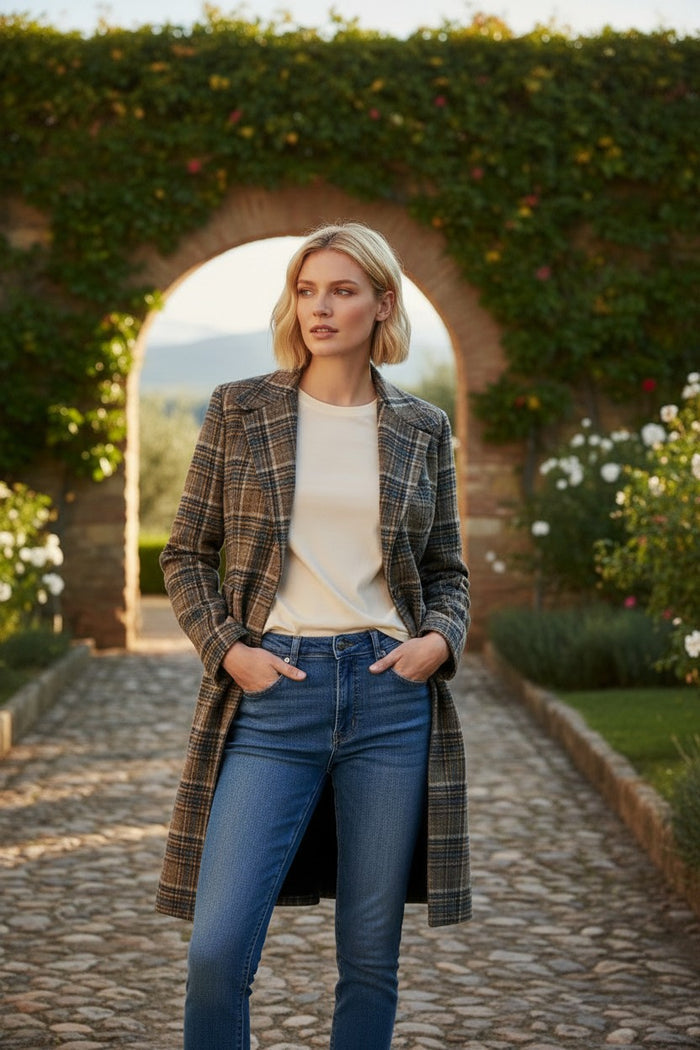 EMILIA PLAID COAT