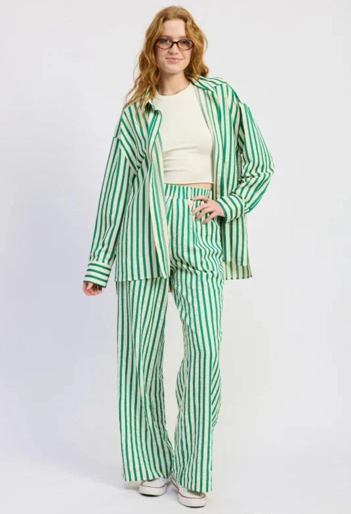Go Green Striped Pants