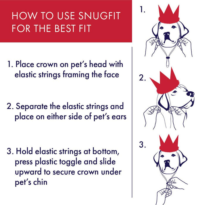 Huxley & Kent - H&K Party Crown Gold with SnugFit® - Dog.Dog.Cat.