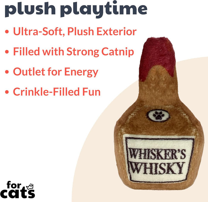 Whisker's Whisky Plush Cat Toy - Dog.Dog.Cat.