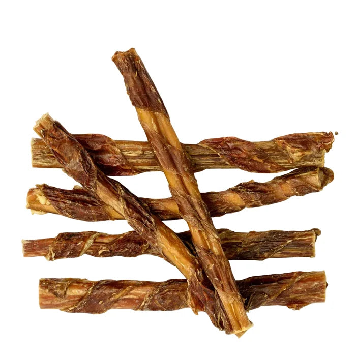 Jerky Wrapped Bully Stick - Beef Pizzle & Gullet Dog Chew - Dog.Dog.Cat.