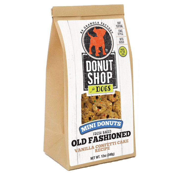 K9 Granola Factory - Mini Donuts, Vanilla Confetti Cake Recipe Dog Treats - Dog.Dog.Cat.