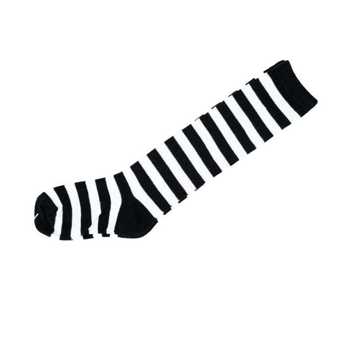 Kids Stripe Knee High Colorful Casual Pure Cotton Creative Socks 5-8 9-12 13-3 Pantsnsox