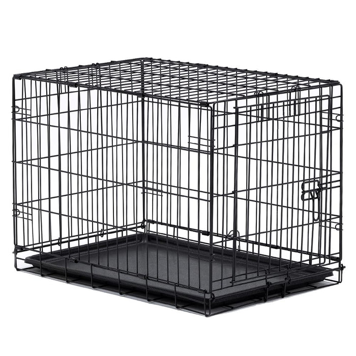 McLovin's Single Door 18" Folding Metal Pet Crate - Dog.Dog.Cat.