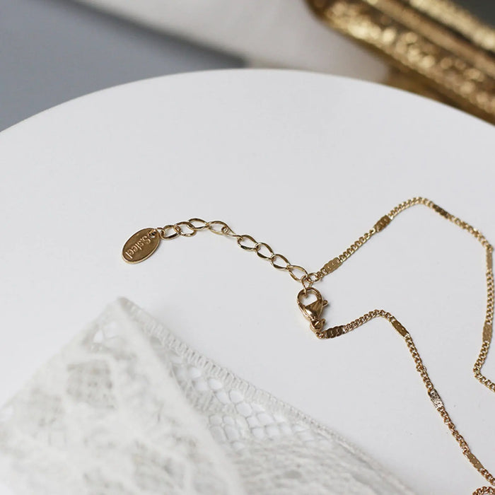 Mother Of Pearl Key Necklace - Pantsnsox