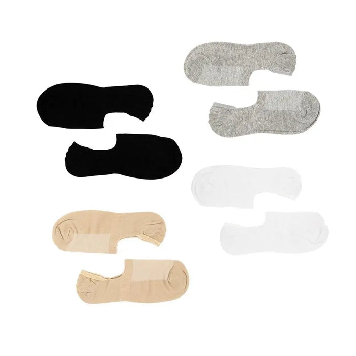No Show 4 Pairs Non Slip Heel Socks Pantsnsox