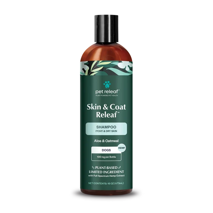 Pet Releaf Shampoo-Dry Skin : 16 oz - Dog.Dog.Cat.
