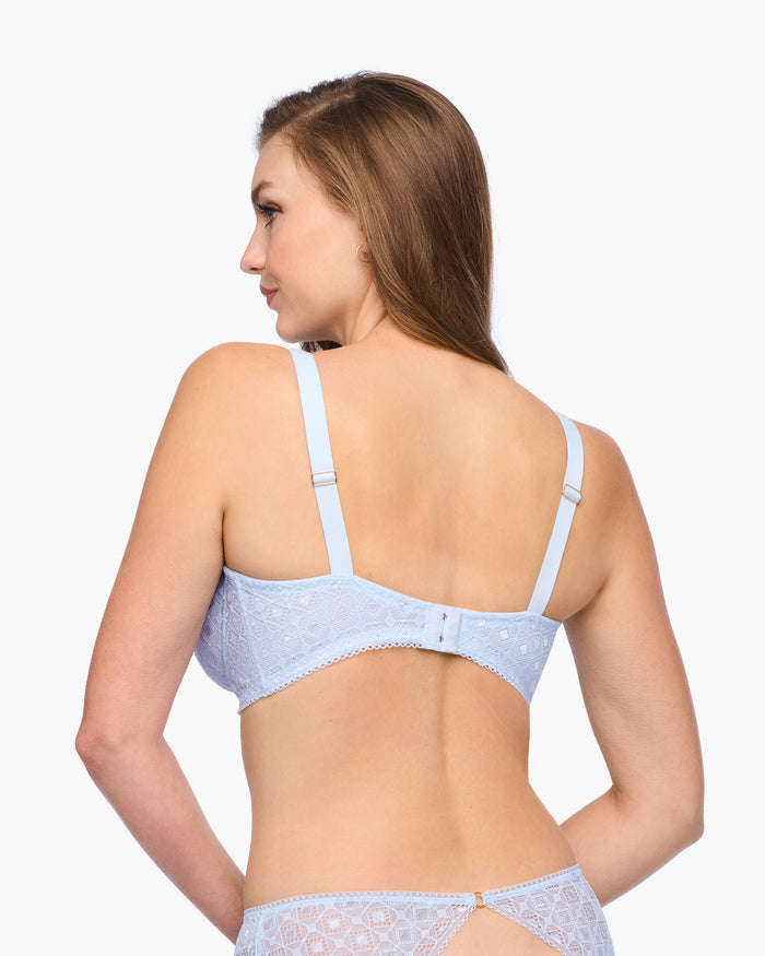 Blue Bra - Basilica Plunge Bra