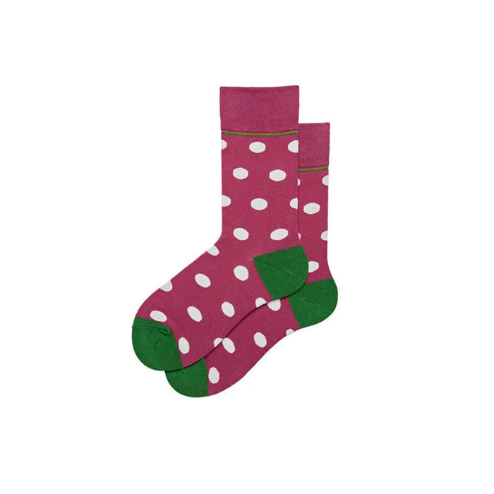 Purple Spot Colourful Socks - Pantsnsox