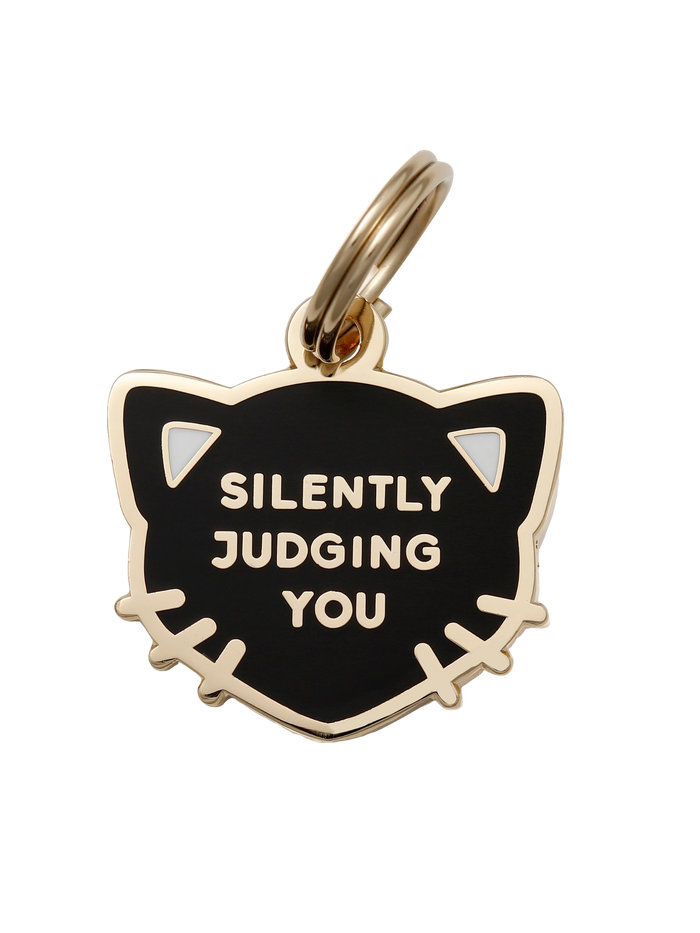Silently Judging You Pet ID Tag - Dog.Dog.Cat.