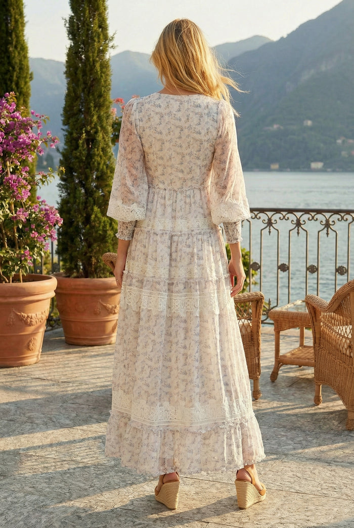 SOFIA MAXI DRESS LAVENDER FLORAL