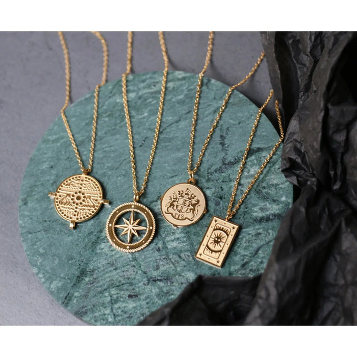 Symbol Pendant Necklace Modern Layering Elements Crushes.