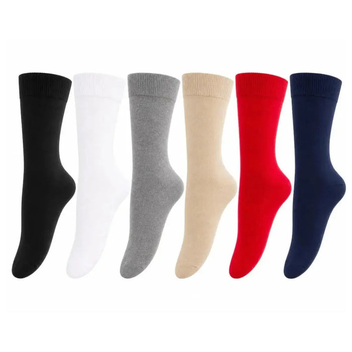 1 Pair Premium Loose Top Socks Cotton Crew Non-Binding Comfort Men Women Sunfort