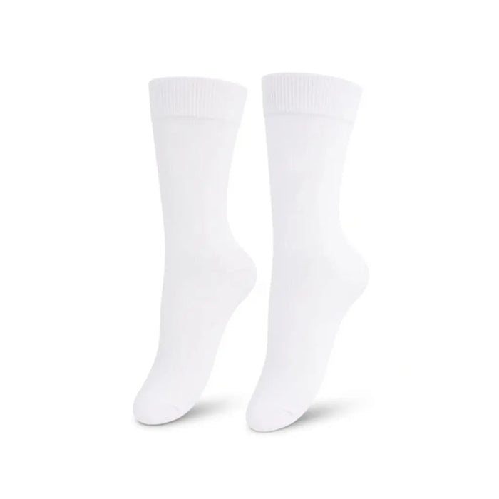 1 Pair Premium Loose Top Socks Cotton Crew Non-Binding Comfort Men Women Sunfort