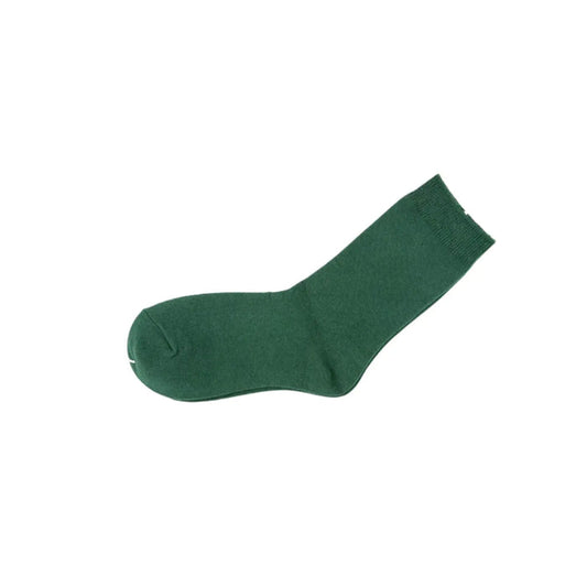 12 Pairs Green Premium Cotton School Socks - Pantsnsox
