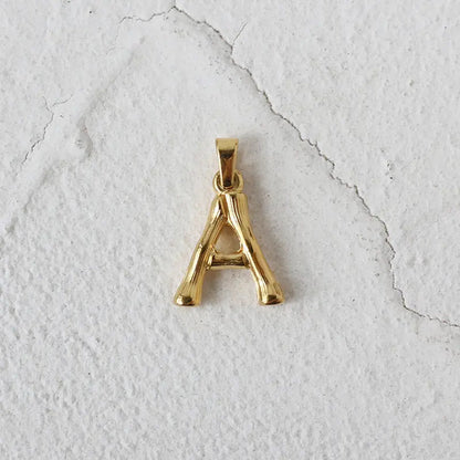 18ct Gold Plated Initial Letter  A to Z Charm Pendant Words Necklace Gift Crushes.