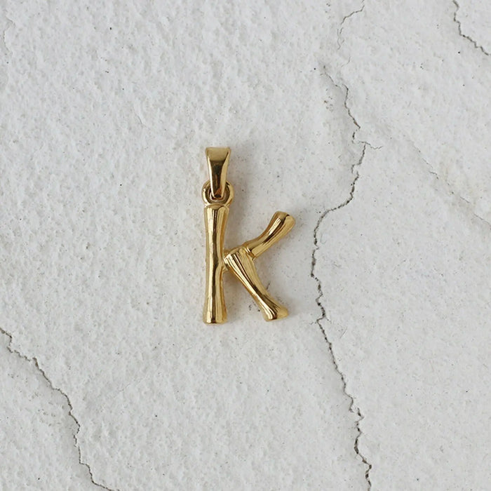 18ct Gold Plated Initial Letter  A to Z Charm Pendant Words Necklace Gift Crushes.