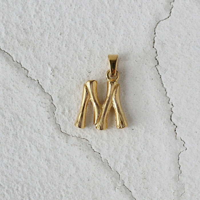 18ct Gold Plated Initial Letter  A to Z Charm Pendant Words Necklace Gift Crushes.