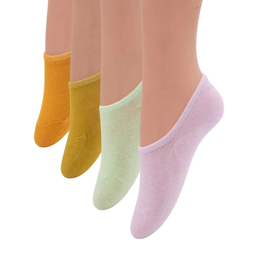 4 Pairs No Show Liner Women Cotton Socks Pantsnsox