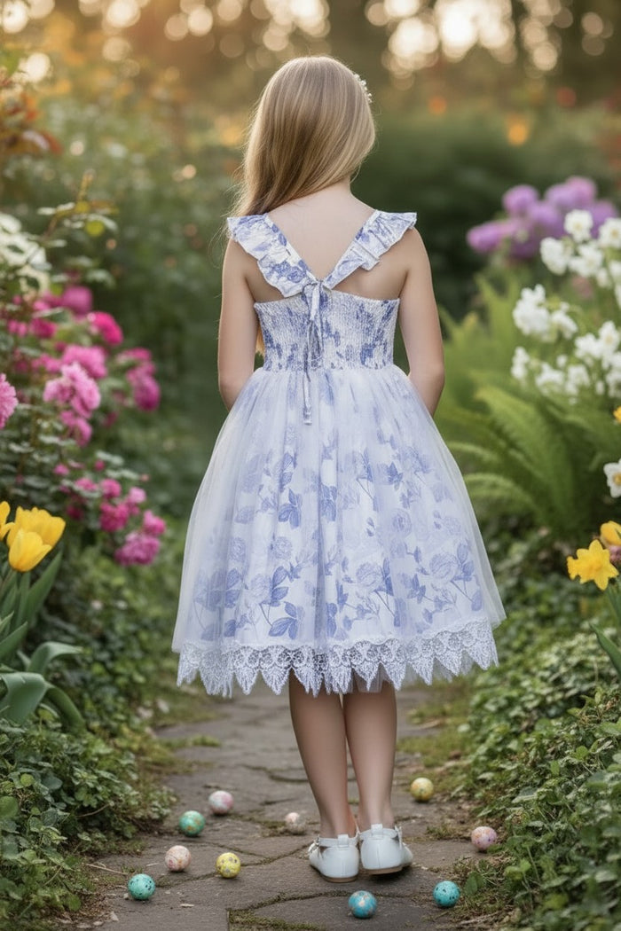 ABBY DRESS BLUE FLORAL