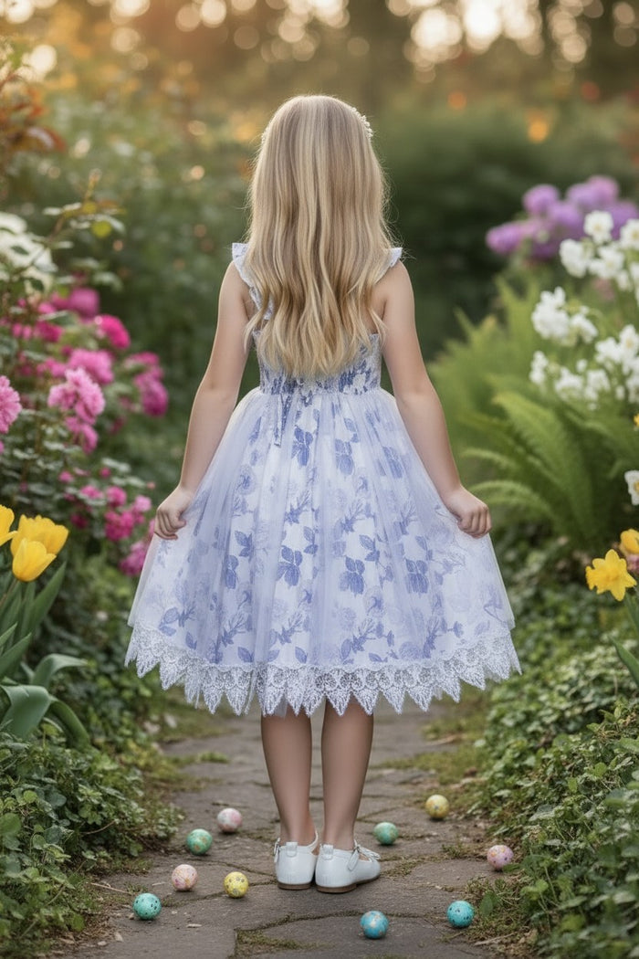 ABBY DRESS BLUE FLORAL