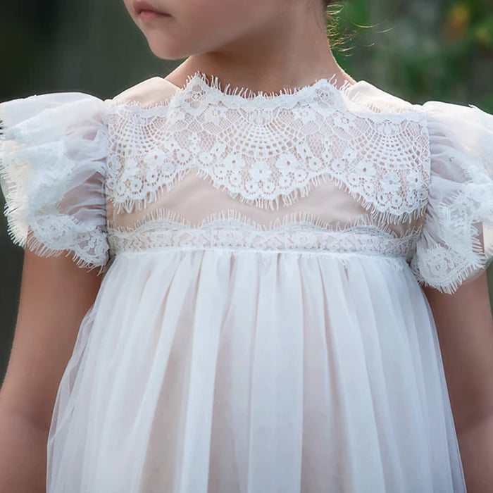 ADRIANA DRESS WHITE/NATURAL
