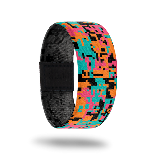 AlamoCity-Sold Out-ZOX - This item is sold out and will not be restocked. Teal, pink, orange and black digital camo. The inside is black and grey digital camo and reads AlamoCity.
