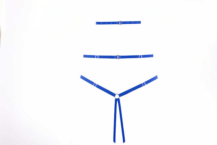 Lilly Teddy, won`t keep you warm but will make everyone hot in Blue/Black - Teddy
