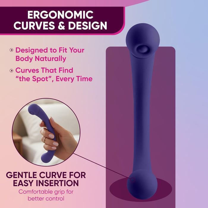 Aluna Dual-Stimulating Arc Vibrator