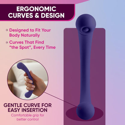 Aluna Dual-Stimulating Arc Vibrator