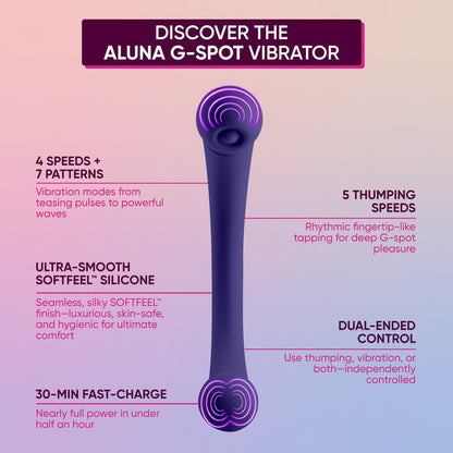Aluna Dual-Stimulating Arc Vibrator