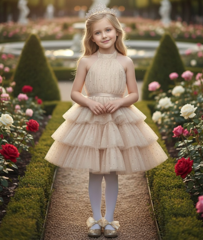AMEERAH DRESS CHAMPAGNE