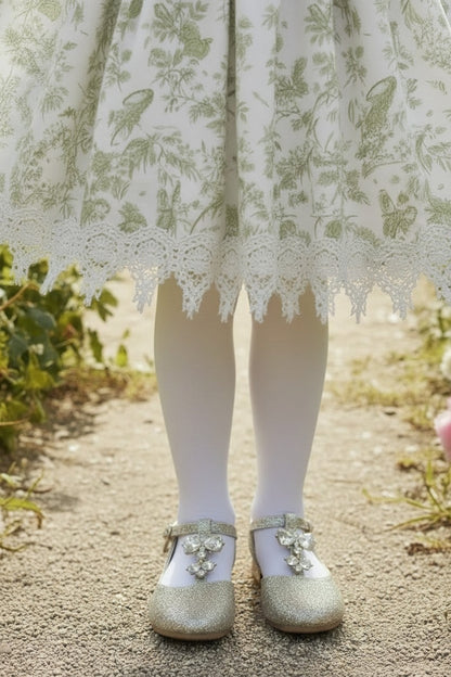 ANNA DRESS GREEN FLORAL
