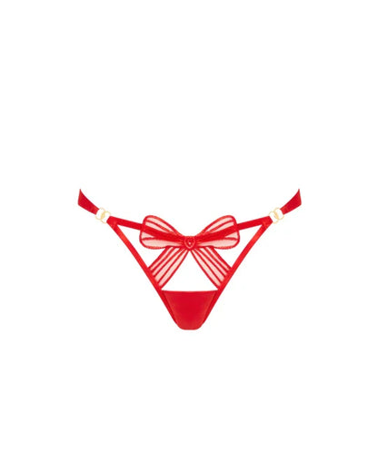 Annabel Open-Back Brief Red