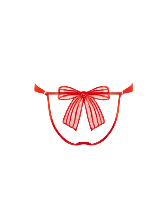 Annabel Open-Back Brief Red