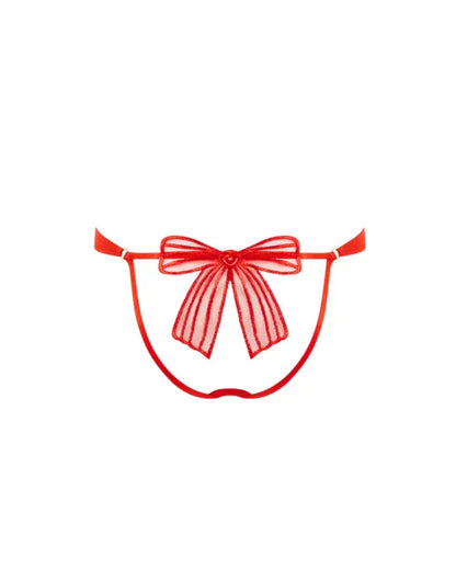Annabel Open-Back Brief Red