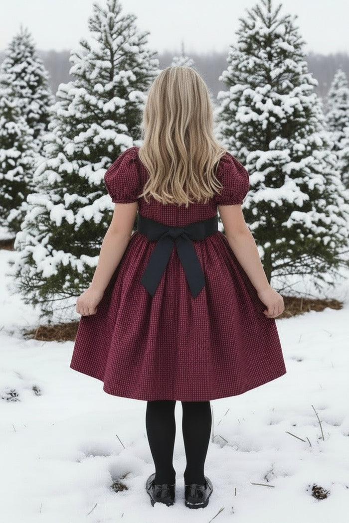 ARIELLE DRESS CRIMSON BUFFALO CHECK