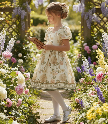 ARIELLE DRESS IVORY FLORAL