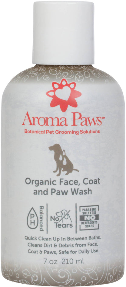 Aroma Paws - 7 Oz. Organic Face, Coat & Paw Wash - Dog.Dog.Cat.