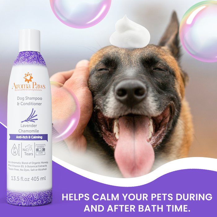 Aroma Paws - 13.5 Oz. Shampoo Lavender Chamomile - Dog.Dog.Cat.