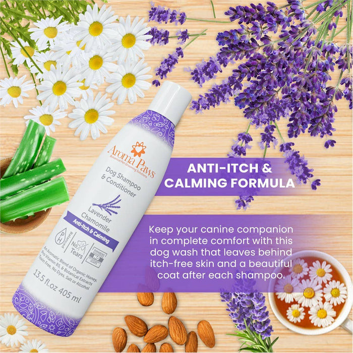 Aroma Paws - 13.5 Oz. Shampoo Lavender Chamomile - Dog.Dog.Cat.