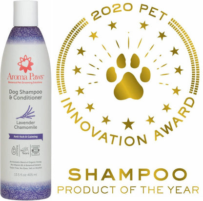 Aroma Paws - 13.5 Oz. Shampoo Lavender Chamomile - Dog.Dog.Cat.