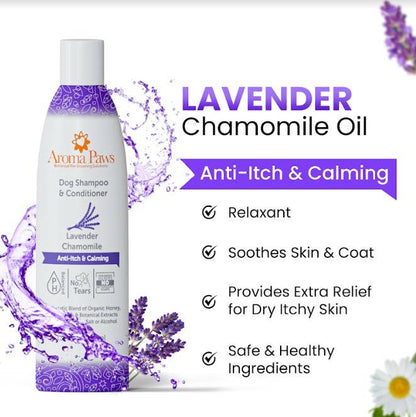 Aroma Paws - 13.5 Oz. Shampoo Lavender Chamomile - Dog.Dog.Cat.