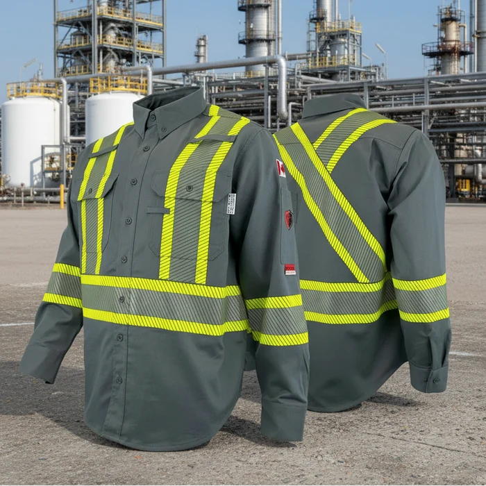 Atlas Gray Men's Guardian® FR/AR Work Shirts 4044GR