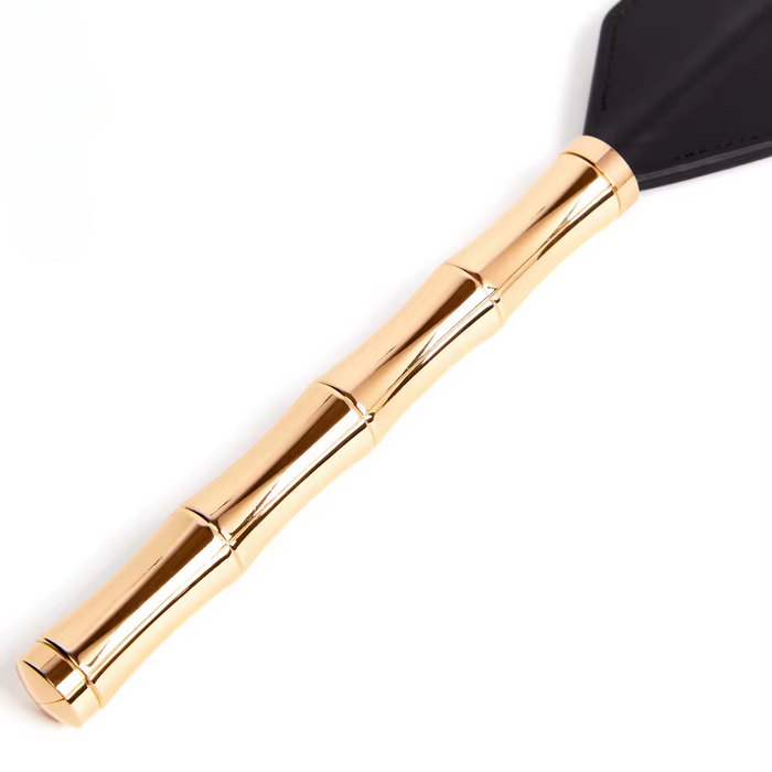 Bamboo D'Or Luxe Leather Paddle