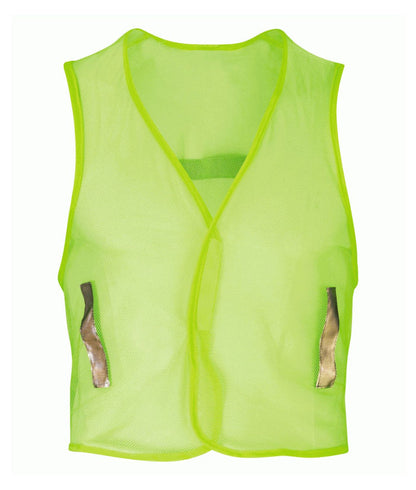 Barbute Mesh Waistcoat | Yellow - Eg Clothing UK