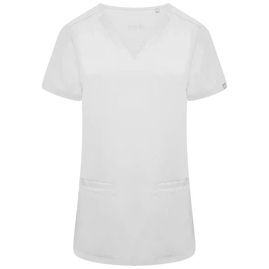 Ari Scrub Top white